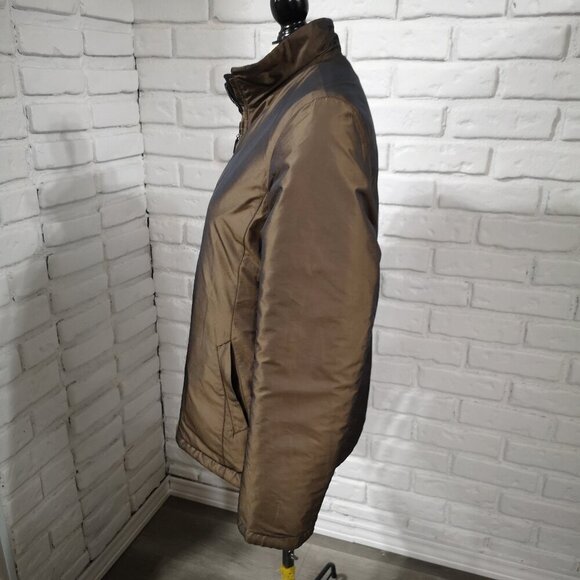 Talbots Ladies Size Medium Reversible Full Zip Black/Bronze Jacket - Picture 8 of 14